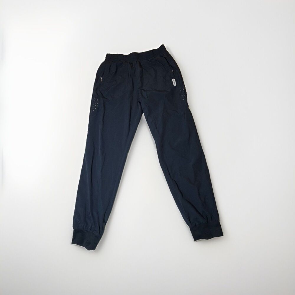 Libin Mens Large Jogger Pants Navy Lightweight Zip Pocket Athletic Hiking